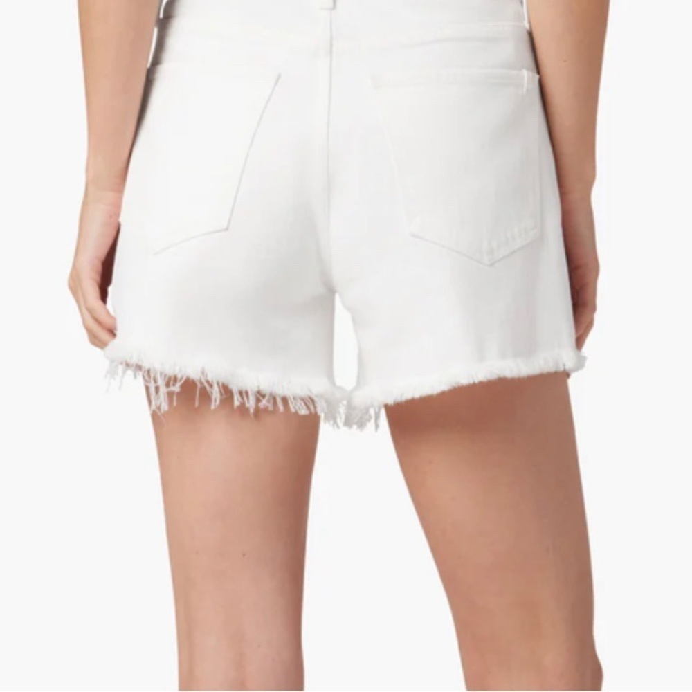 Joe’s Jeans Relaxed White Short The Jessie Vintage Stretch Frayed Size 34 NWT - Picture 5 of 11